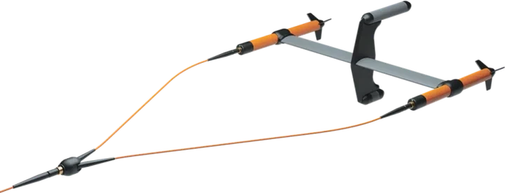 Marine Magnetics Synapse H towed gradiometer with paired magnetic sensors for marine anomaly surveys.